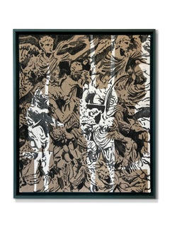 "Oh Etruria" (Figurativo, Bianco e nero, Grafico, Statua astratta in grassetto, Neutro)