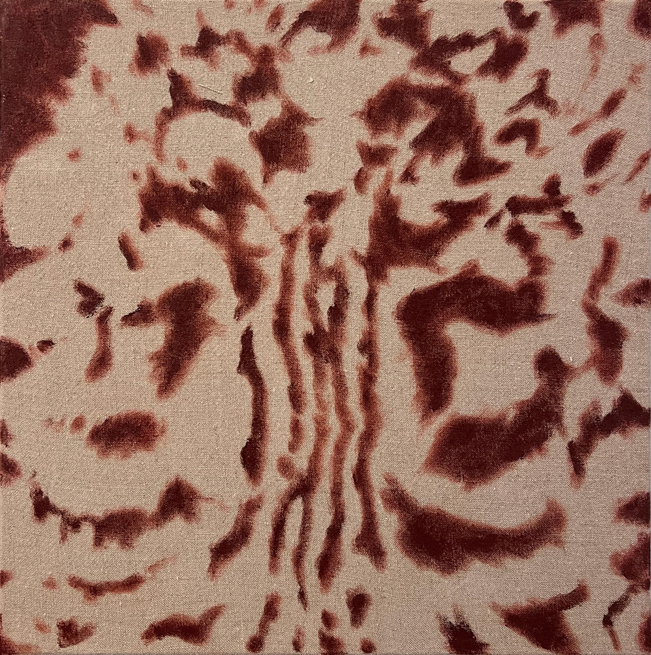 Nicholas Evans Abstract Painting - "Rosettes III" (animalia, fauna, original abstract painting, bold, natural)