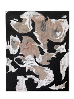 "Rubber Jungle I" (abstract, modern, bold, black & white, sculptural diptych)