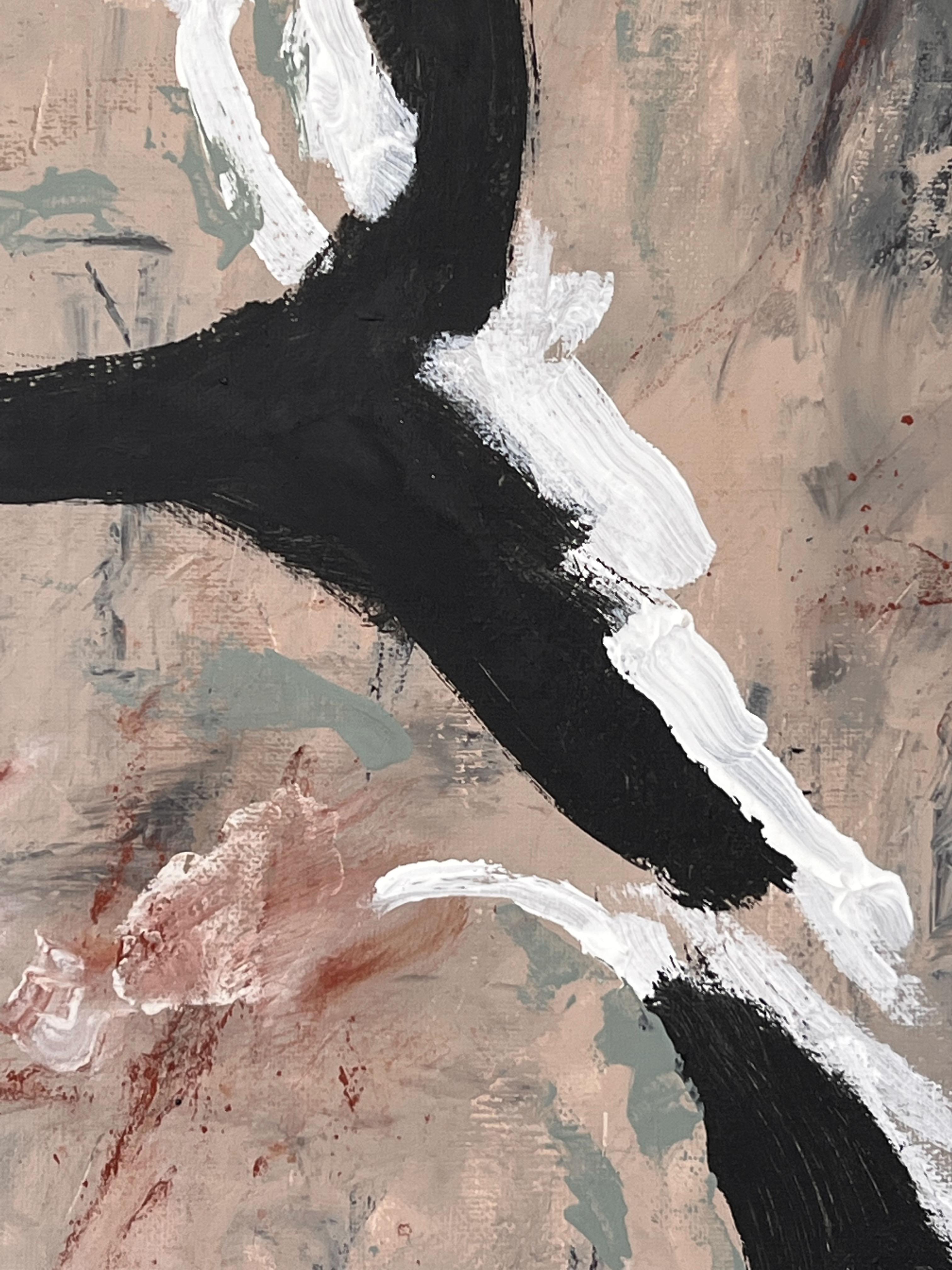 JUNGLA DE GOMA I
2022
París, Francia

Una pintura abstracta gráfica y atrevida. Principalmente acrílico blanco y negro pintado sobre lienzo. Neutro y moderno, con movimiento suelto, juguetón y enérgico. Inspirado en las interpretaciones infantiles