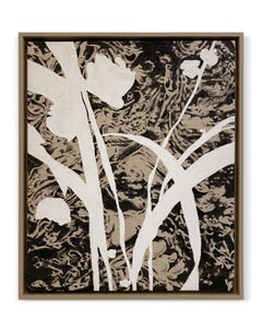 "So Plant, So Animal II" (Quadro grafico, audace, astratto, neutro, con cornice)