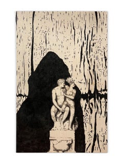 "Tempt Ensemble" (Parisian, black & white, women, monochromatic, sculptures)