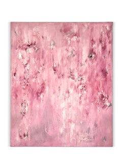 « Were Spilled » (abstraite, floral, calme, rose, blush, rose, tranquille, femme)