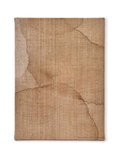 "What's Left I" (quiet, subtle, soft, natural, abstract, antique French linen)