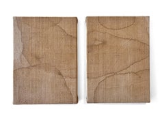 "What's Left II" (quiet, subtle, soft, natural, abstract, antique French linen)