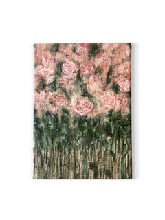 "Willing Game 1" (floral, pink, green, vibrant, energetic, optimistic, pair)