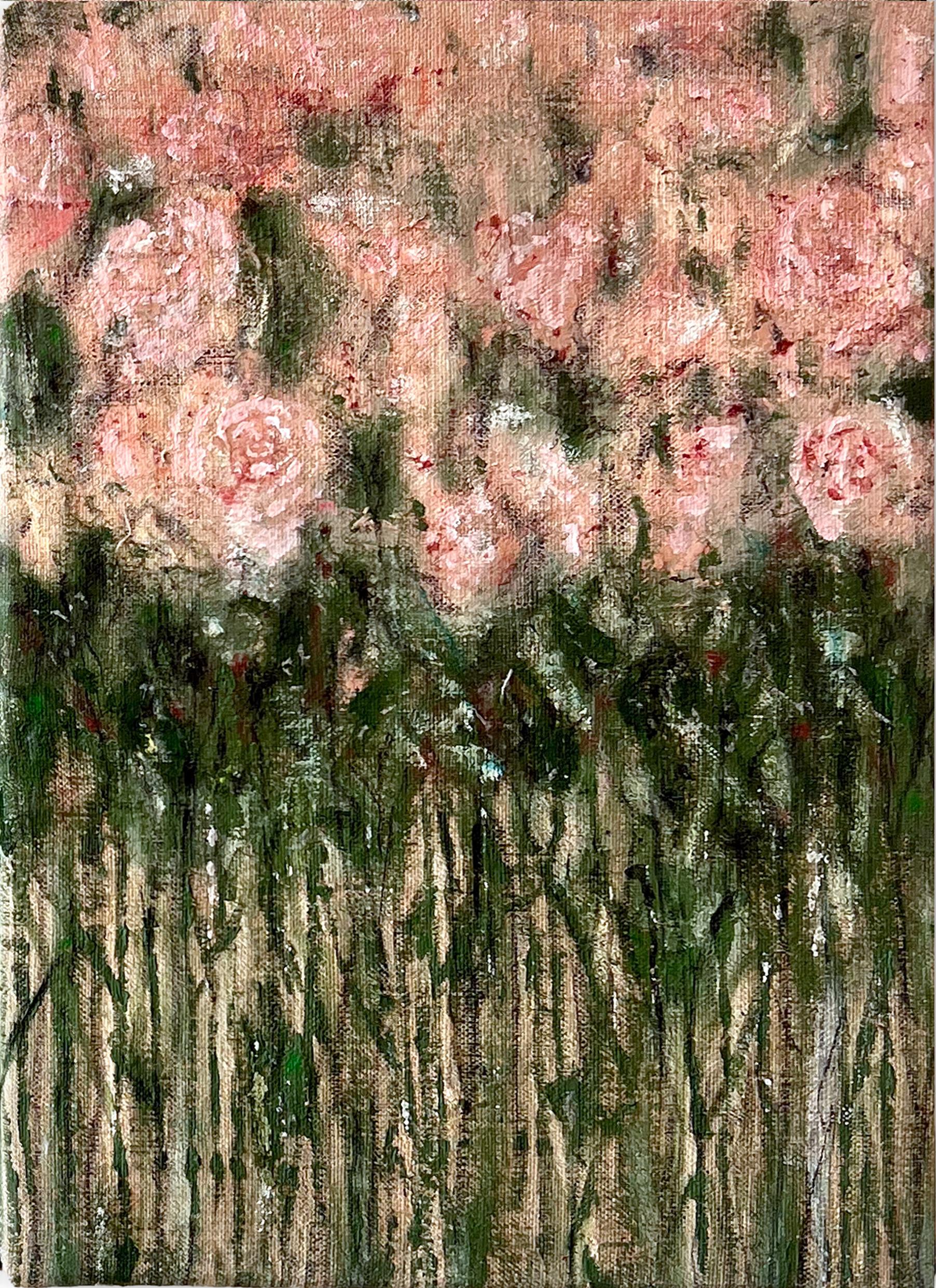 "Willing Game 2" ( floral, rosa, verde, vibrante, enérgico, optimista, pareja)