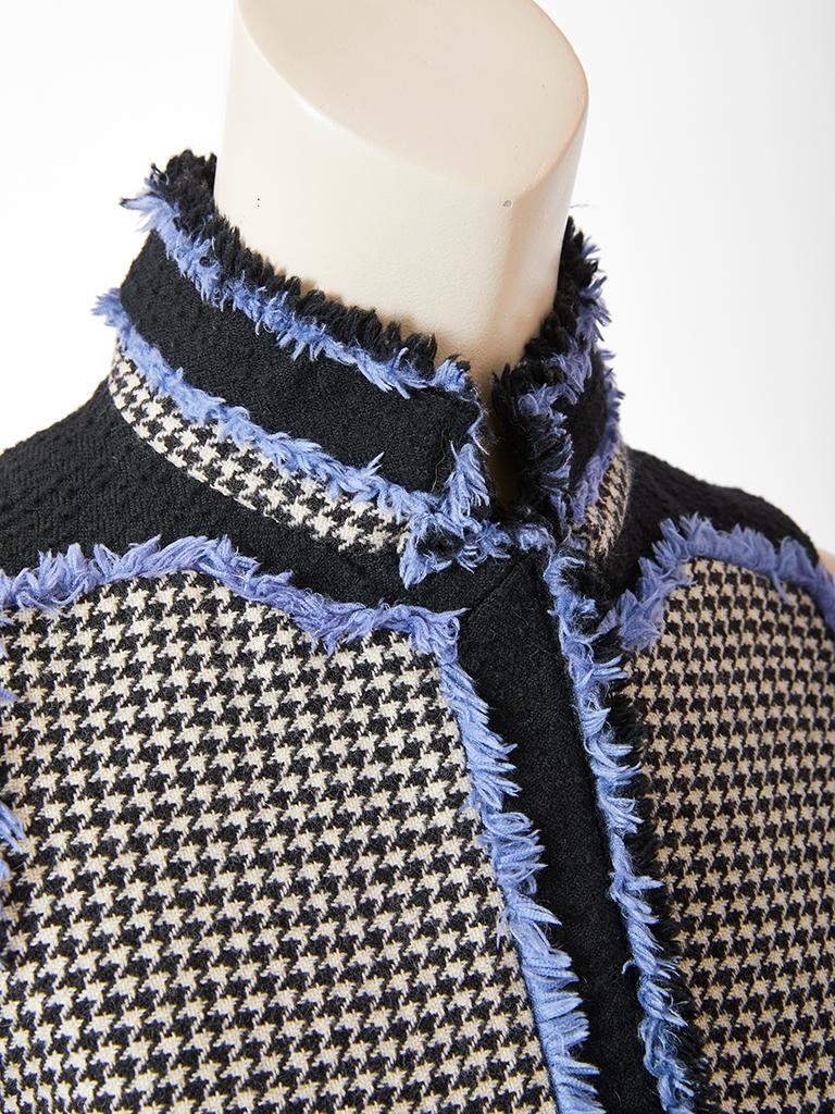 Nicholas Ghesquière for Balenciaga Houndstooth Suit with Fringe Detail 1