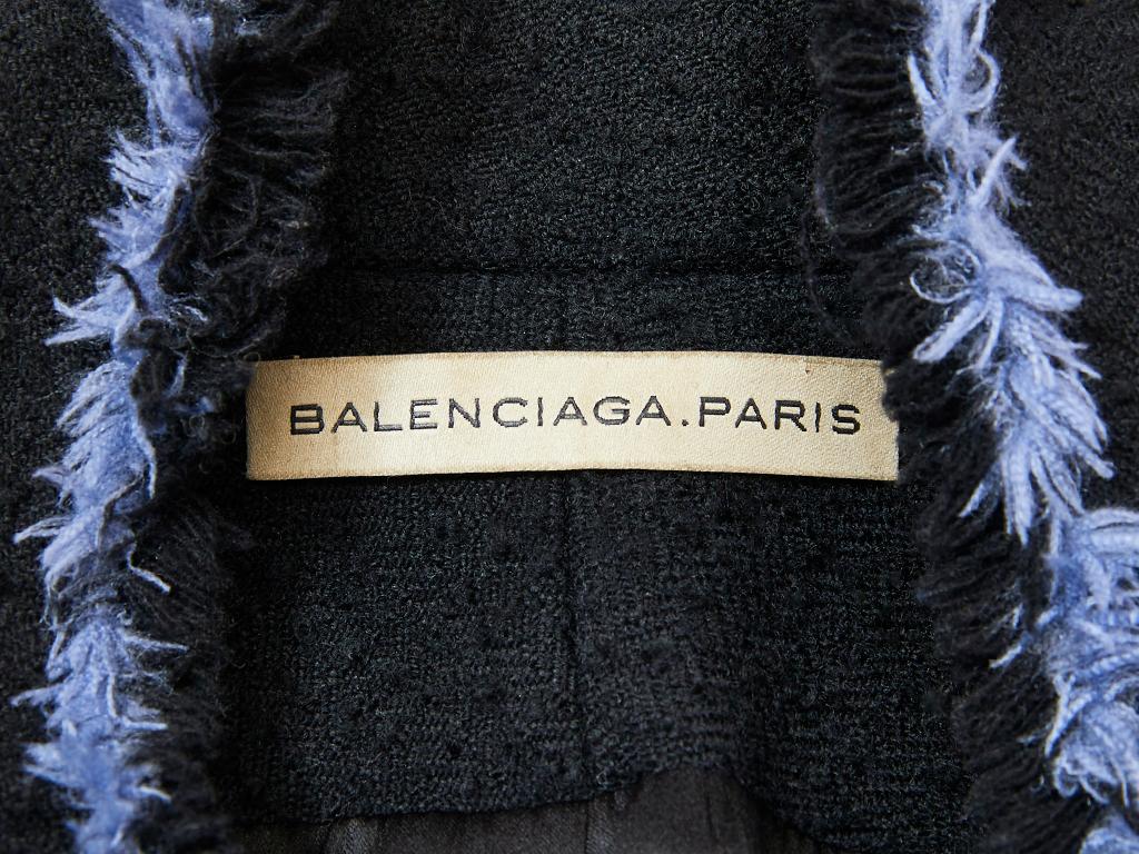 Nicholas Ghesquière for Balenciaga Houndstooth Suit with Fringe Detail 3