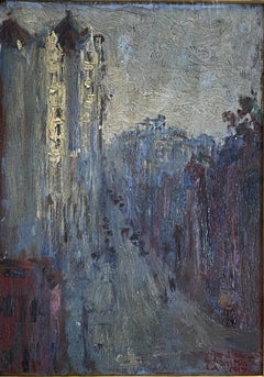 "Vista de Los Ángeles", Nicholas Haz, Escena callejera de la primera ciudad de California