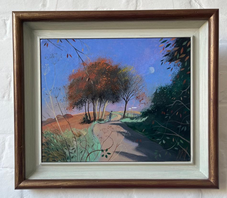 Modern British Oil painting of Dorset landscape with Raoul Dufy influence For Sale 6