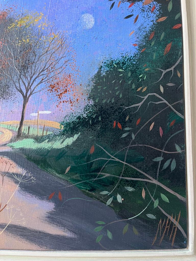 Modern British Oil painting of Dorset landscape with Raoul Dufy influence For Sale 3