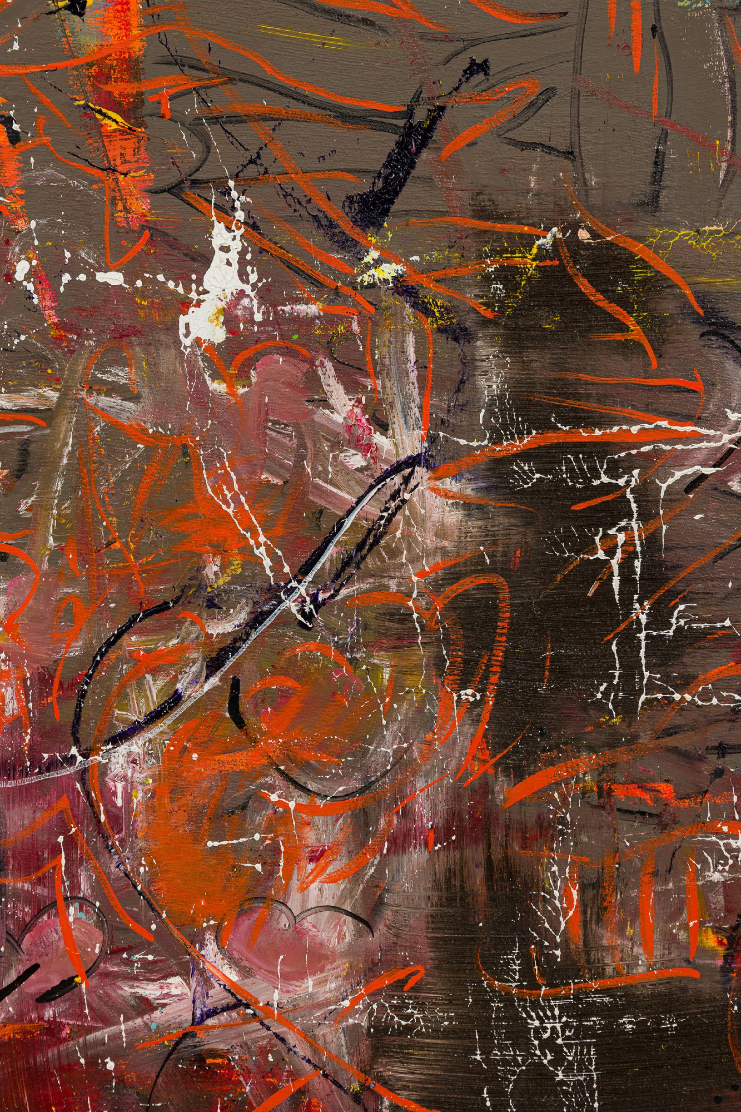 Nicholas Kashian American Contemporary Large Dynamic Painting im Zustand „Gut“ im Angebot in Queens, NY