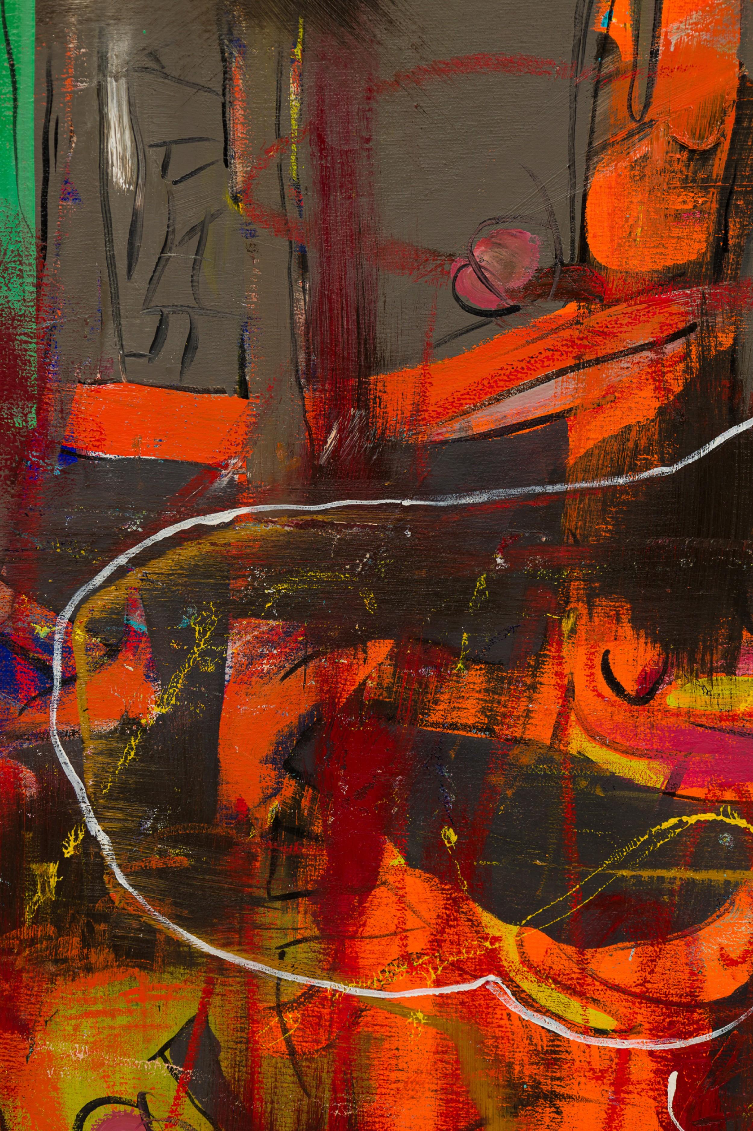 Nicholas Kashian American Contemporary Large Dynamic Painting (20. Jahrhundert) im Angebot