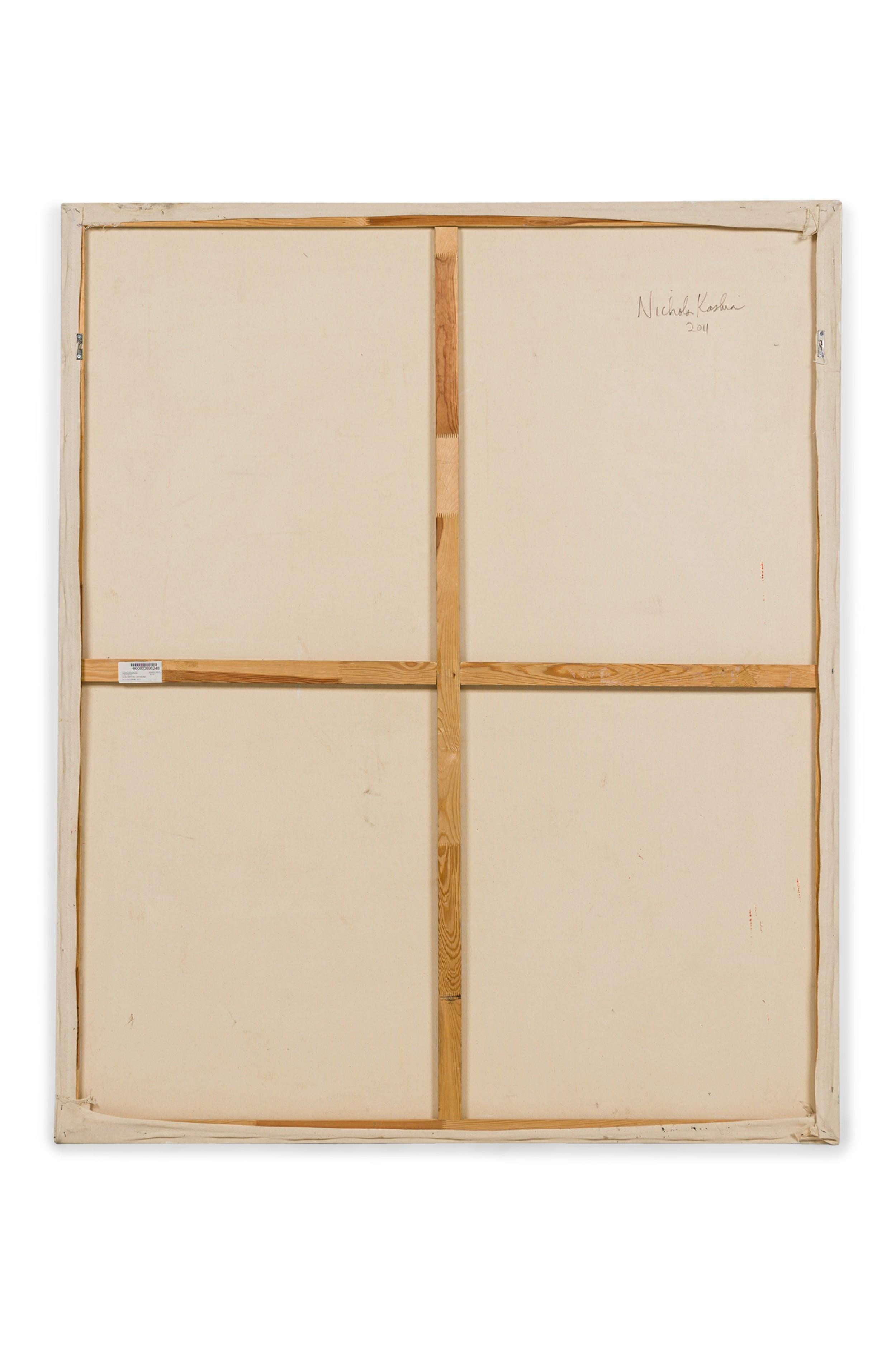 Nicholas Kashian American Contemporary Large Dynamic Painting (Asche) im Angebot