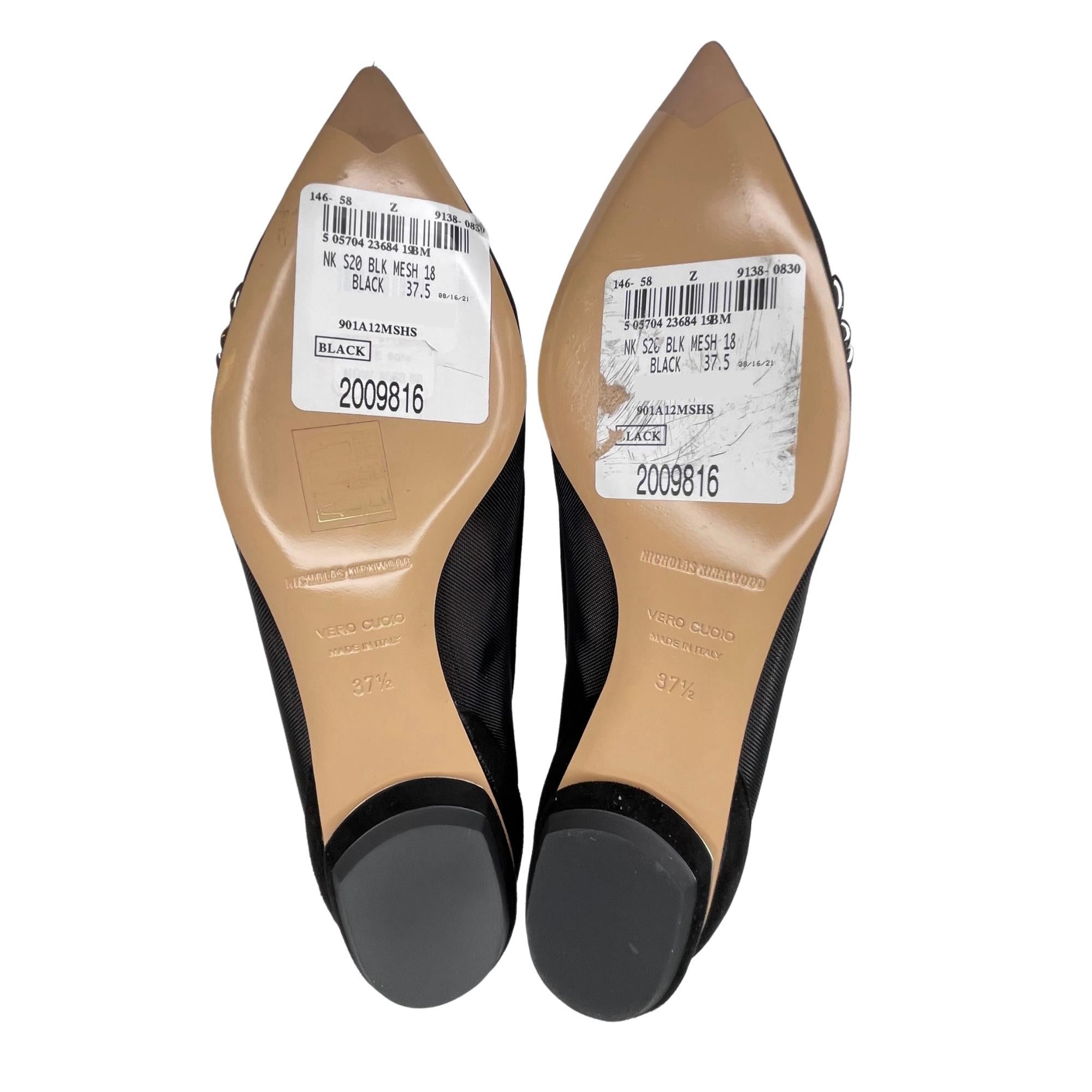 Nicholas Kirkwood 18mm Monstera Ballerina Flats (37.5 EU) In New Condition For Sale In Montreal, Quebec