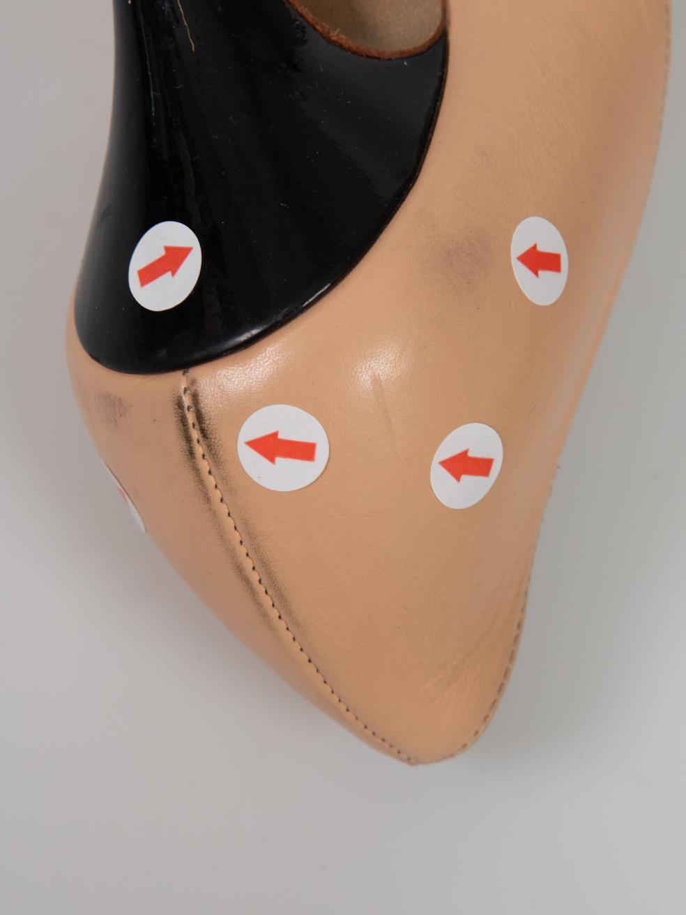 Nicholas KIRKWOOD Talons en cuir beige Peep Toe Taille IT 36.5 en vente 3