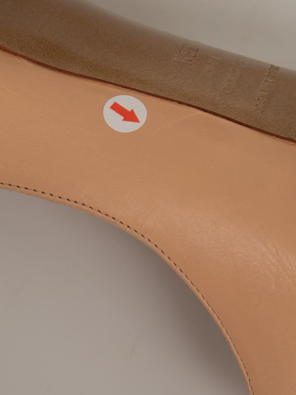 Nicholas KIRKWOOD Talons en cuir beige Peep Toe Taille IT 36.5 en vente 4