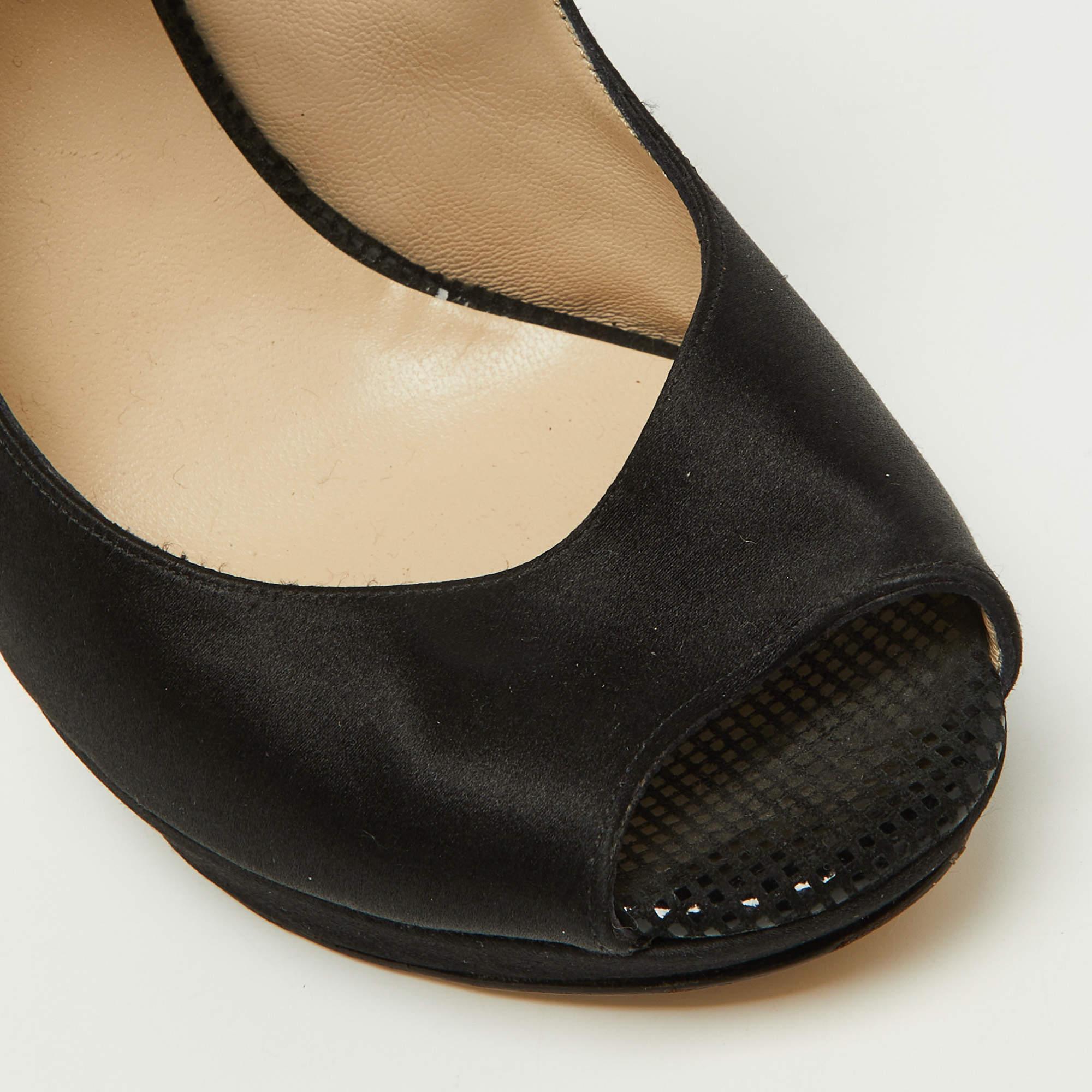 Nicholas Kirkwood - Sandales à plateforme à bout ouvert et bride à la cheville, noires, taille 38,5 en vente 2