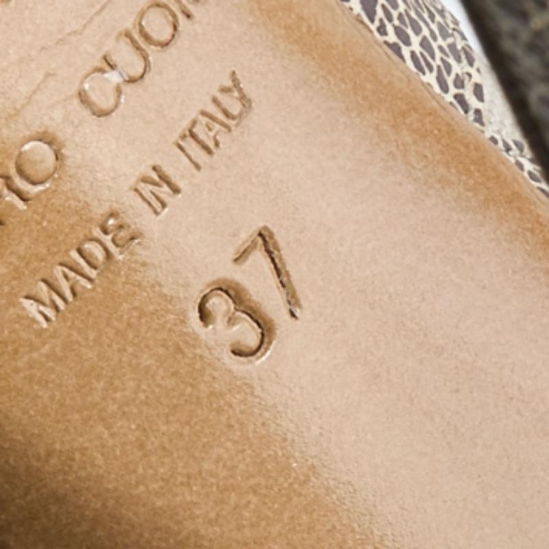 Nicholas Kirkwood Marrone/Beige, pelle e rete, sandali con plateau Up & Up Taglia 37 in vendita 3