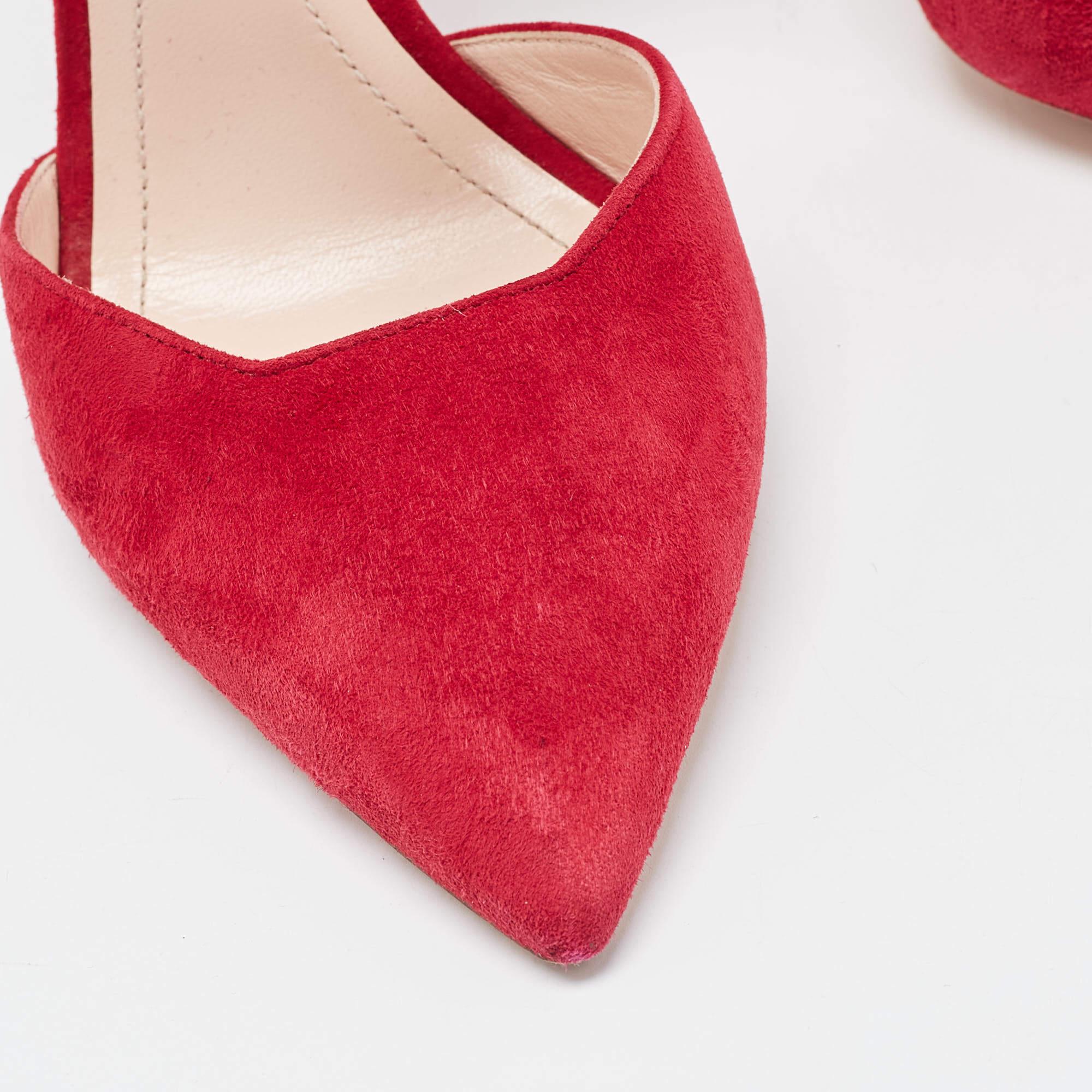 Nicholas Kirkwood Dark Pink Suede Leda Pumps Size 38.5 For Sale 4