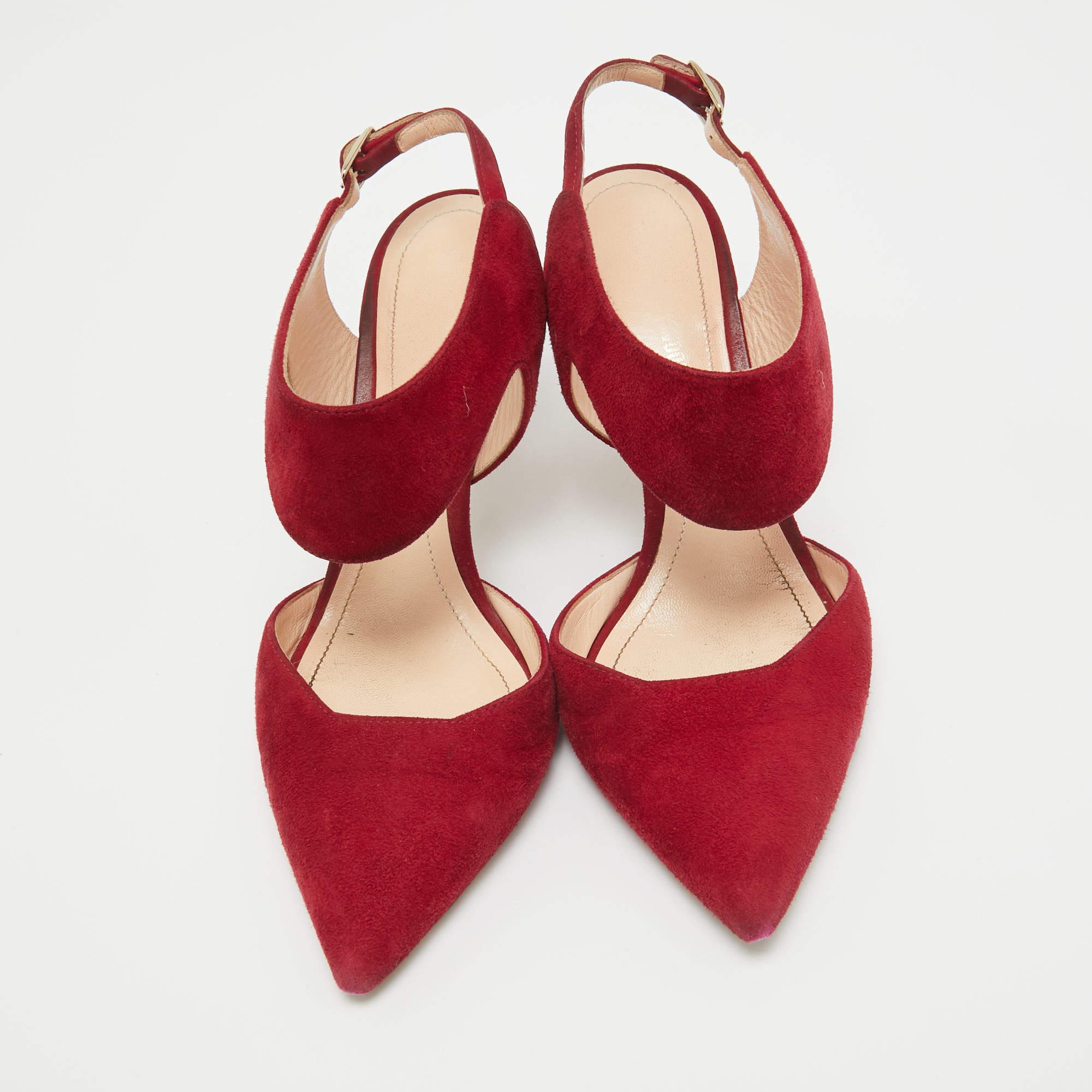 Marron Nicholas Kirkwood escarpins Leda rouge foncé taille 36 en vente