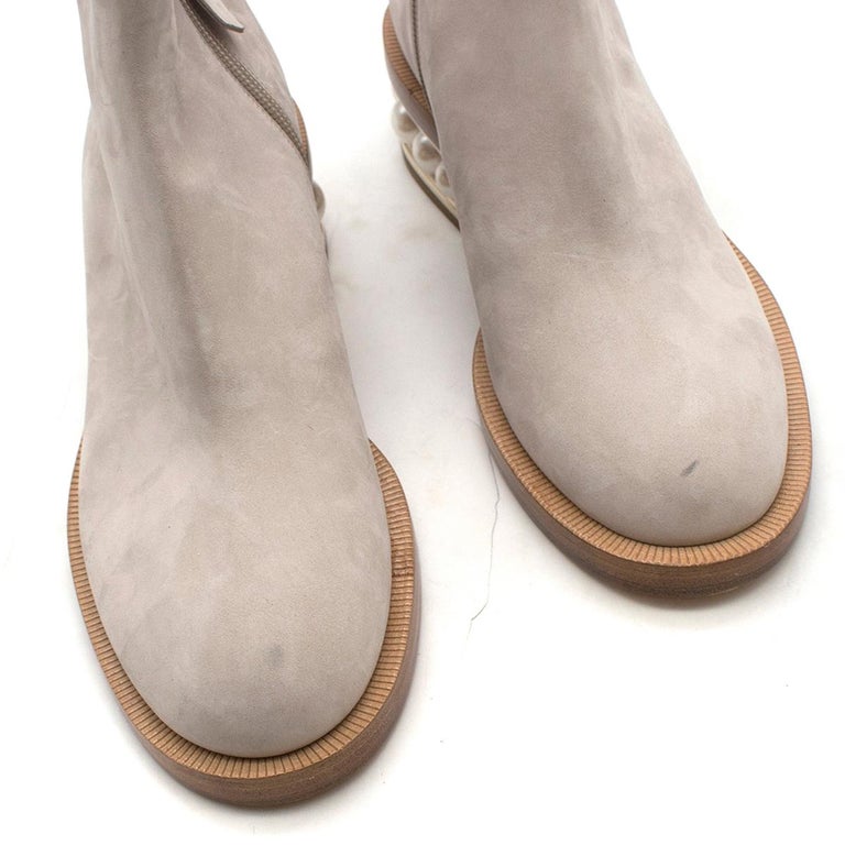 nicholas kirkwood casati faux pearl leather ankle boots