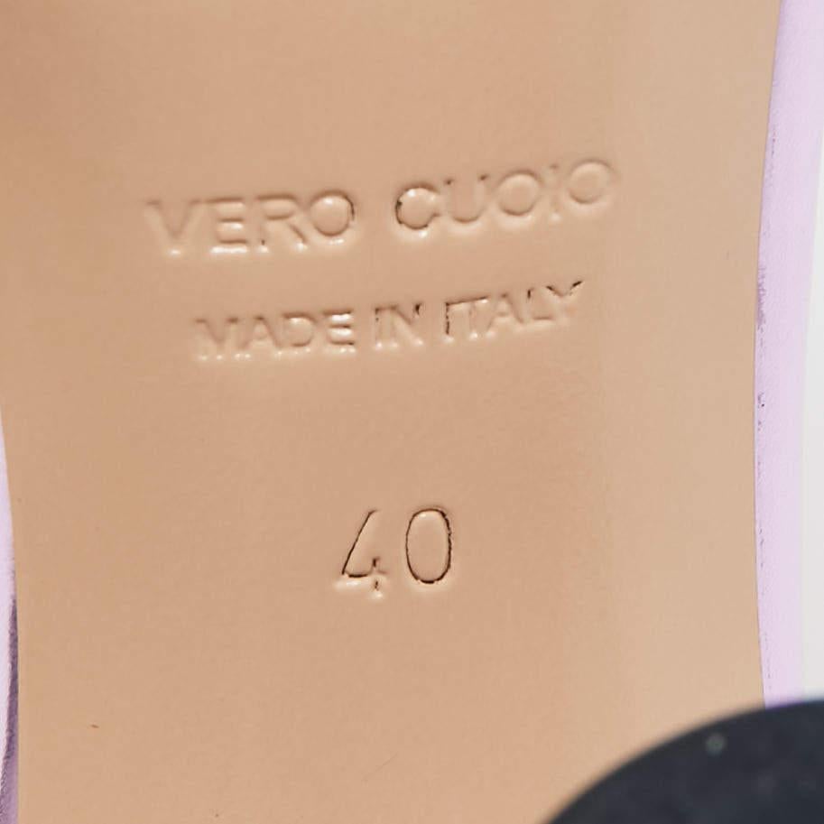 Nicholas Kirkwood Metallic Purple Leather and Mesh Zaha Ankle Strap Sandals Size 1