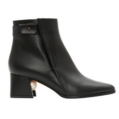 Nicholas Kirkwood Black Casati Pearl Boots  Pearl boots, Kirkwood, Leather  biker boots