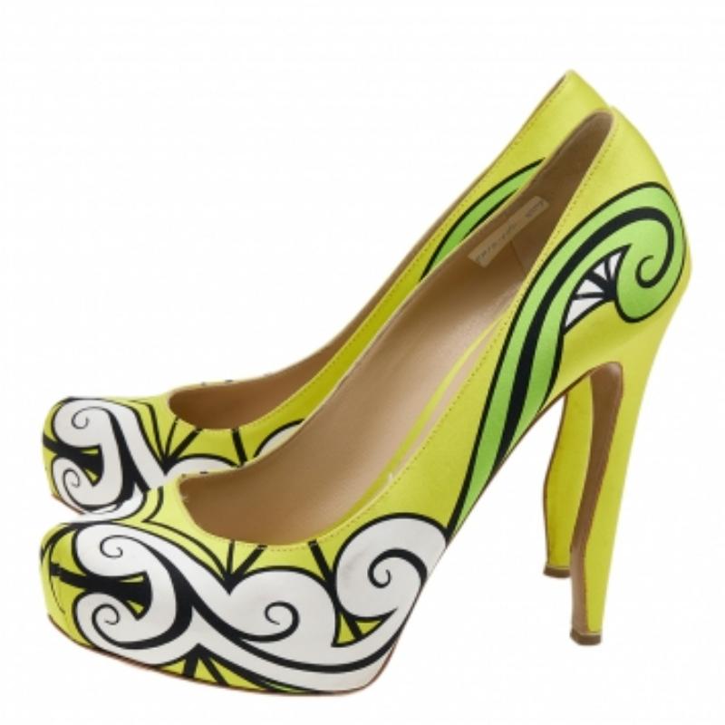 Donna Nicholas Kirkwood - Pumps in raso multicolore misura 38 in vendita