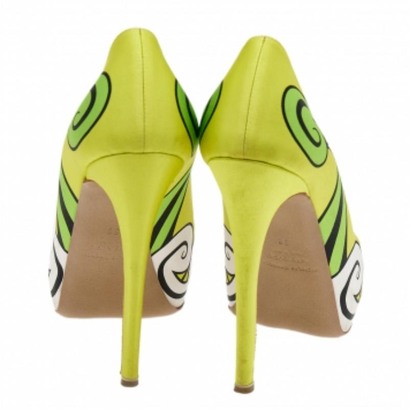 Nicholas Kirkwood - Pumps in raso multicolore misura 38 in vendita 1