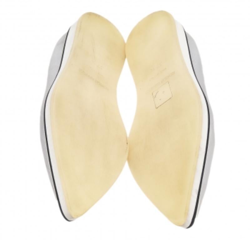 Nicholas Kirkwood Silver Fabric Eye Motif Iris Slip On Loafers Taglia 37.5 in vendita 2
