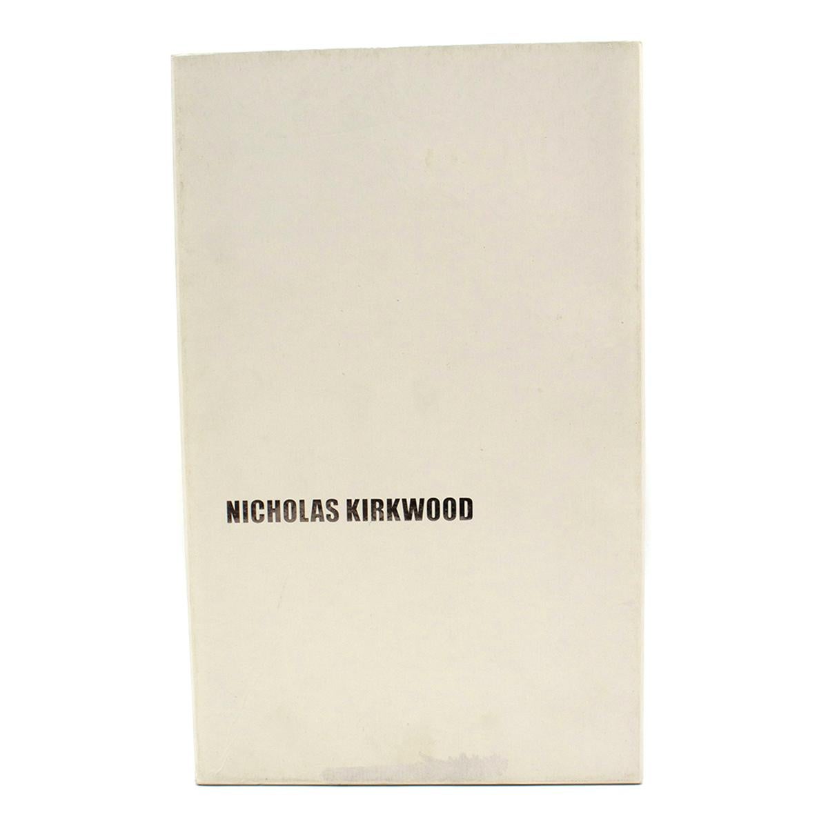 Nicholas Kirkwood White Leather Embellished Pumps 37 5