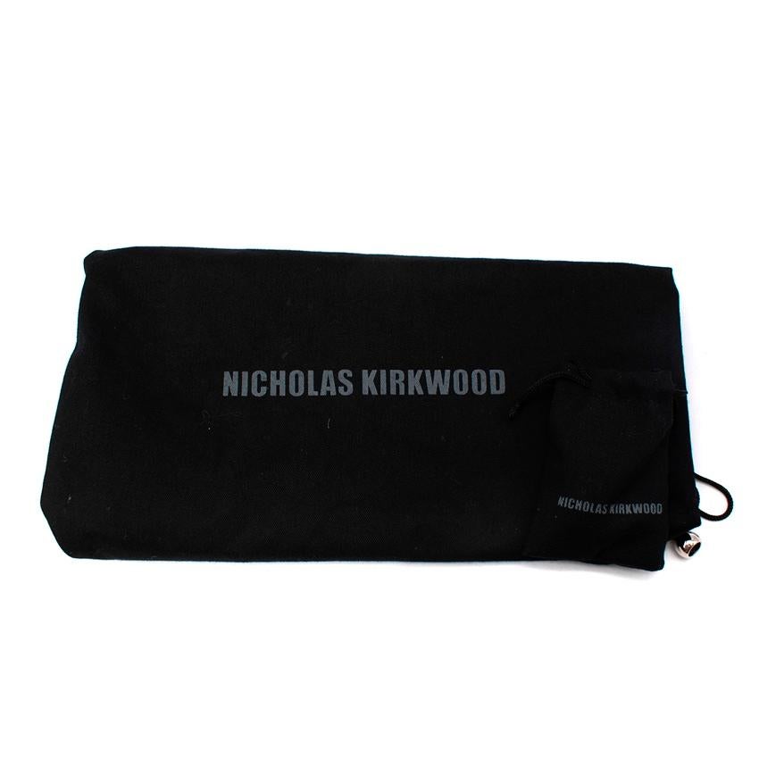 Nicholas Kirkwood x Erdem Metallic Leather & Lace Platform Sandals For Sale 2