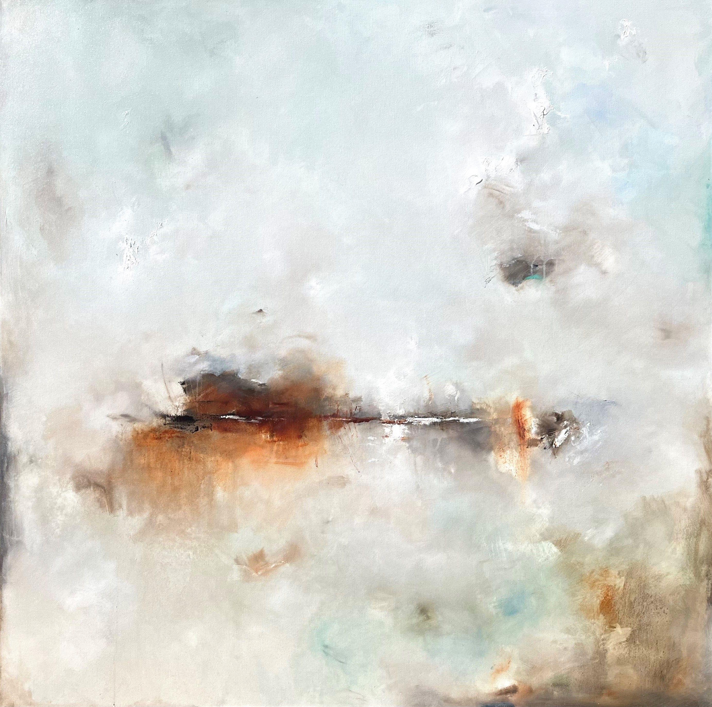 Abstract Painting di Nicholas Kriefall - Custodie per l'infanzia I: Torrente, Pittura, Olio su tela