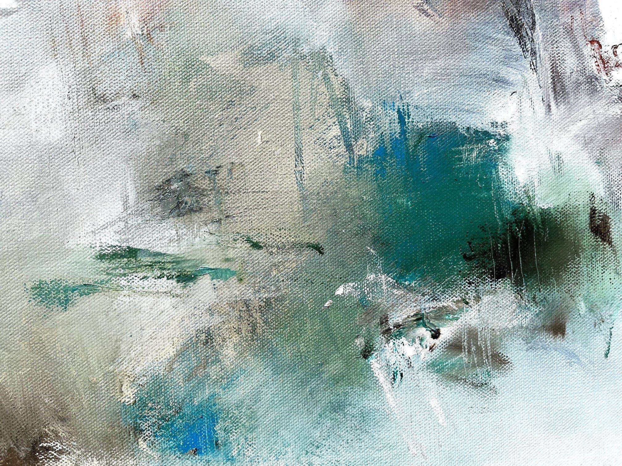 Conserva l'infanzia  II: Grotta, Pittura, Olio su tela - Painting Astratto di Nicholas Kriefall