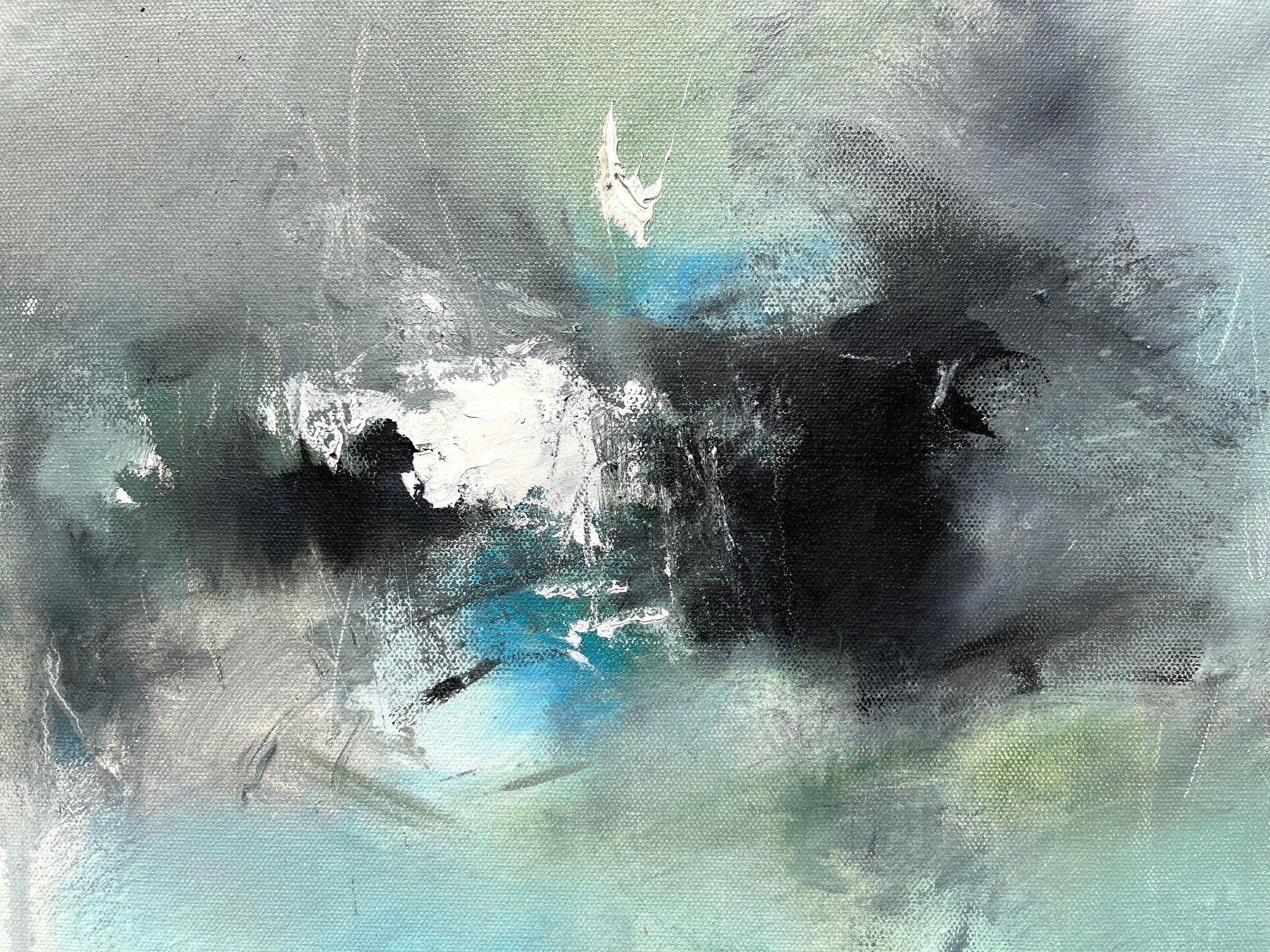 Estuario, Pittura, Olio su tela - Painting Astratto di Nicholas Kriefall