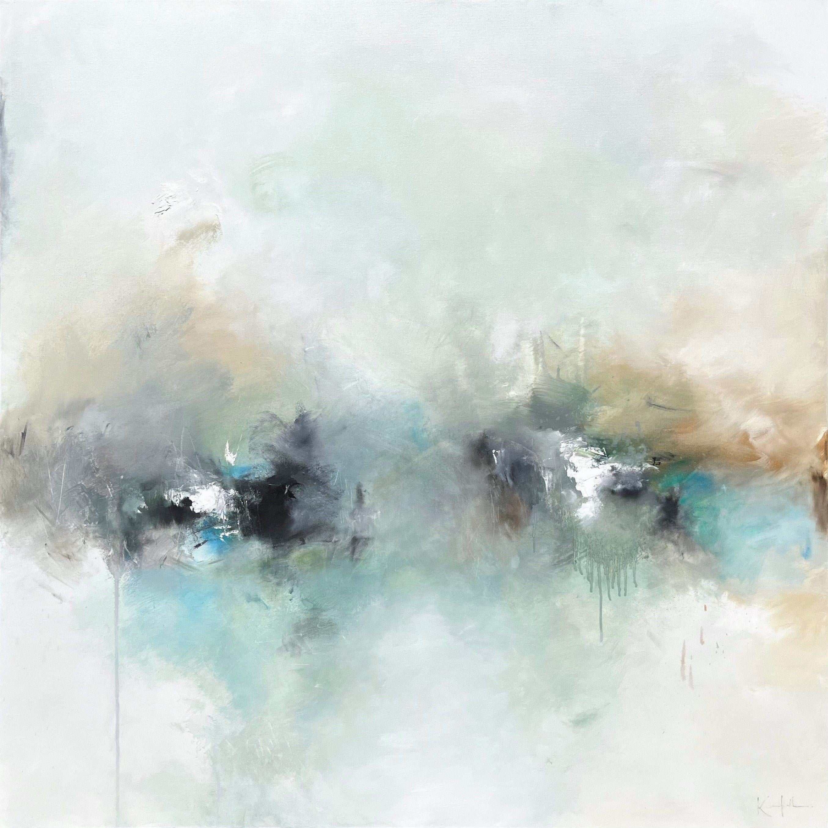 Abstract Painting di Nicholas Kriefall - Estuario, Pittura, Olio su tela