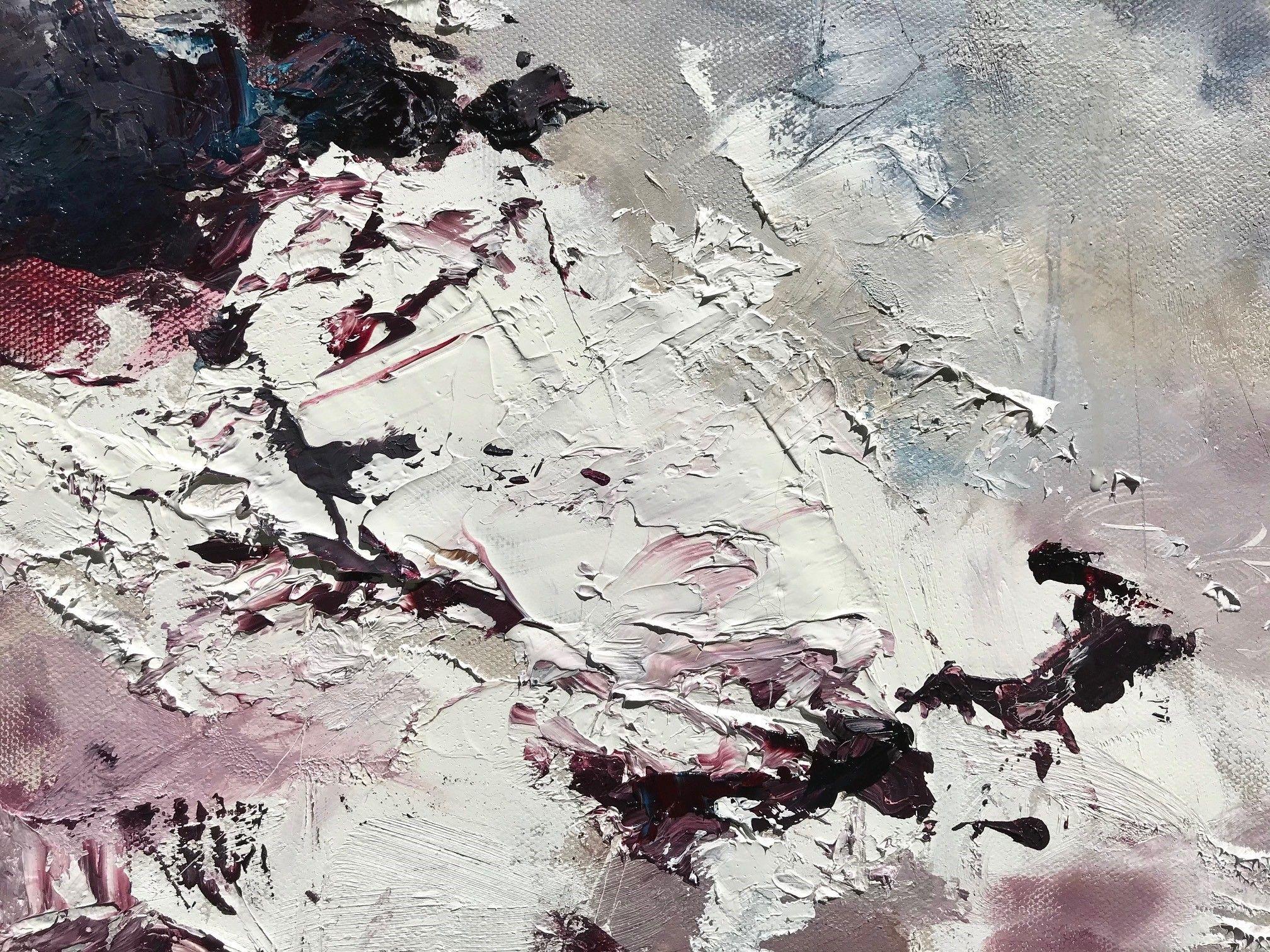 Teste di tuono da corsa, Pittura, Olio su tela - Painting di Nicholas Kriefall