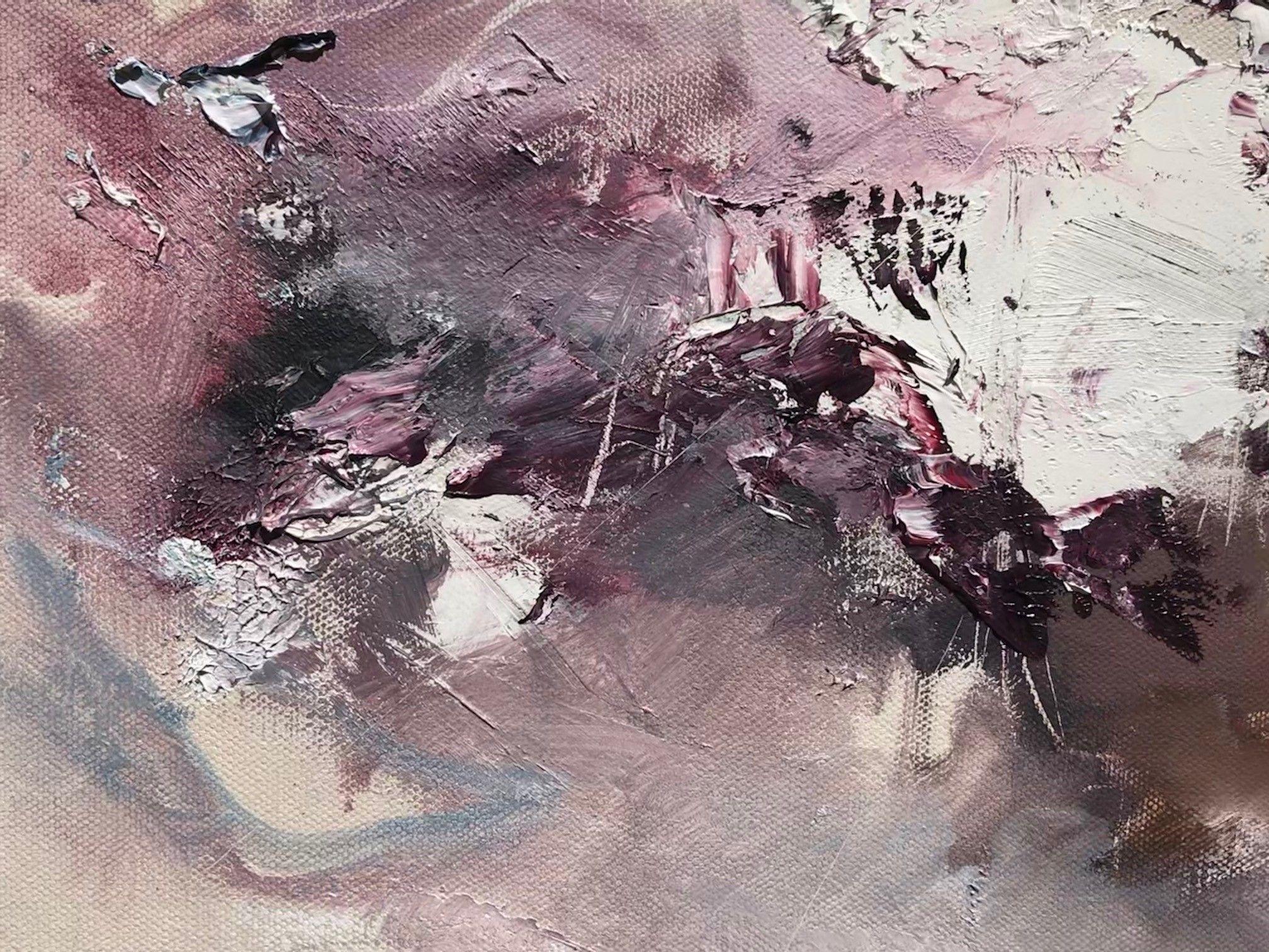 Teste di tuono da corsa, Pittura, Olio su tela - Painting Astratto di Nicholas Kriefall