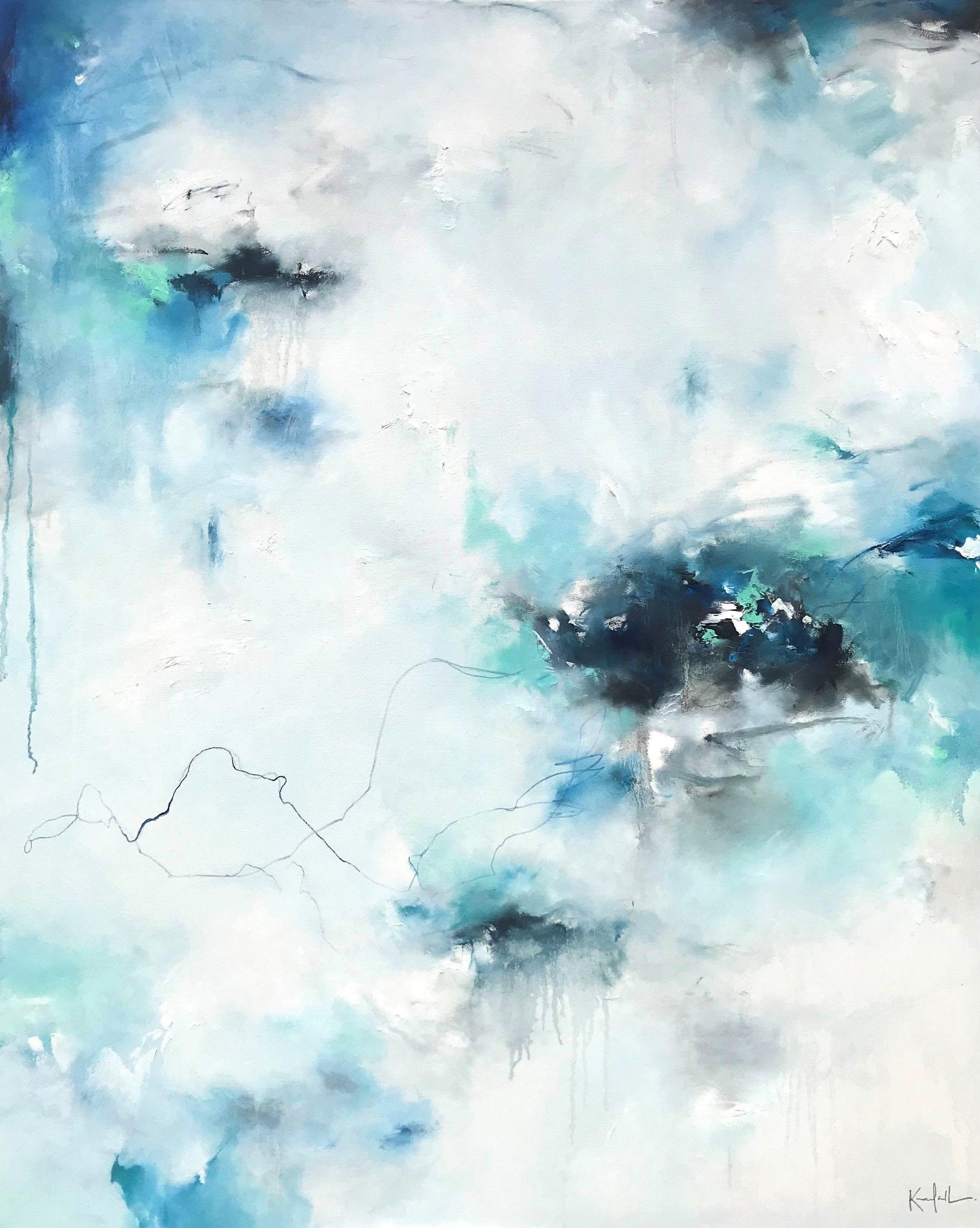 Abstract Painting di Nicholas Kriefall - Virga, Pittura, Olio su tela