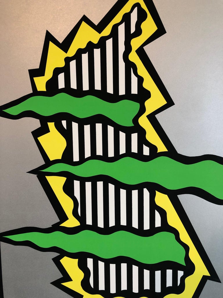 Nicholas Krushenick - 1980 Large Pop Art Silkscreen ...