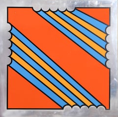 Composition, Silkscreen on Aluminum Panel