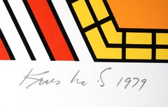 Deep Down Orange, Serigrafía Pop Art de Nicholas Krushenick