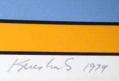 Kindergarten, Signed Op Art Screenprint by Nicholas Krushenick