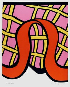 Kiss Kiss Candy, Pop Art Abstract Screenprint by Nicholas Krushenick