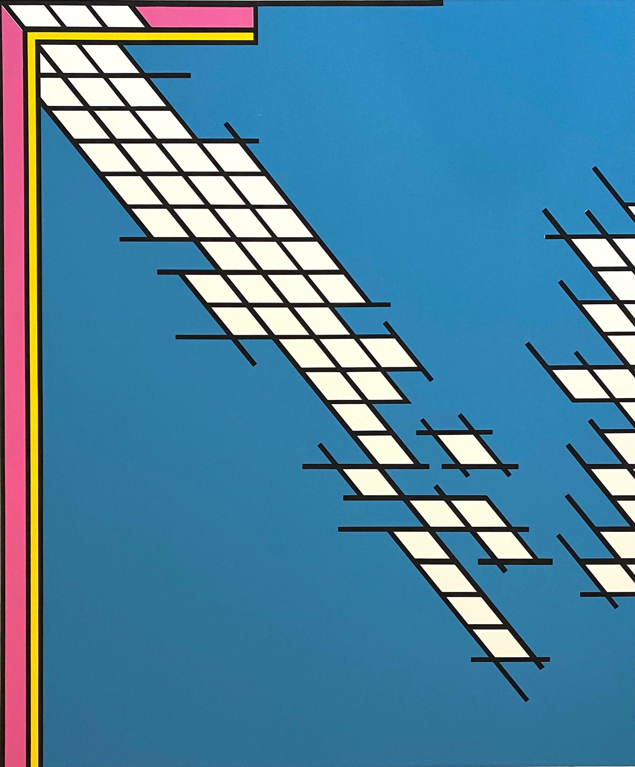 Artiste : Nicholas Krushenick
Titre : Tail Gate
Médium : Sérigraphie en couleurs sur papier vélin
Année : 1978
Edition : 100/200
Taille du cadre : 32 1/2" x 28"
Taille du drap : 31" x 26"
Signé : Signé à la main, numéroté et daté par l'artiste.