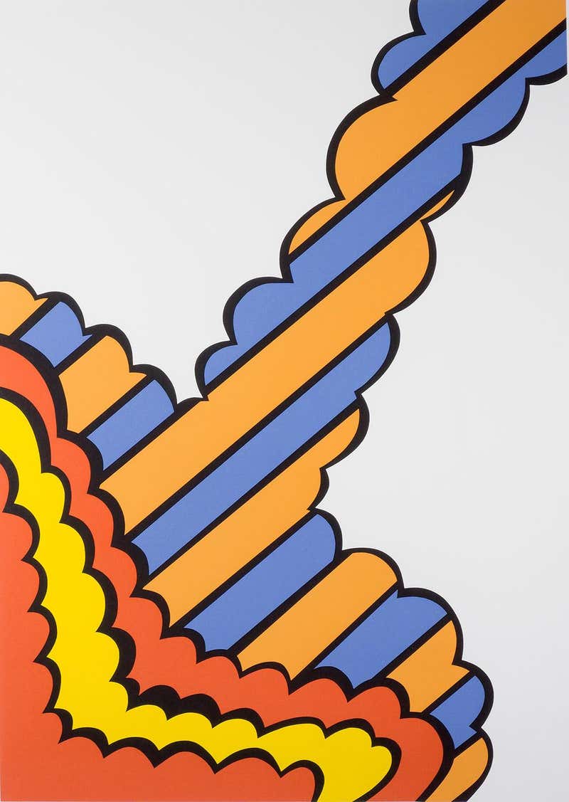 James Rosenquist - Sightseeing (black pull) James Rosenquist text Pop ...