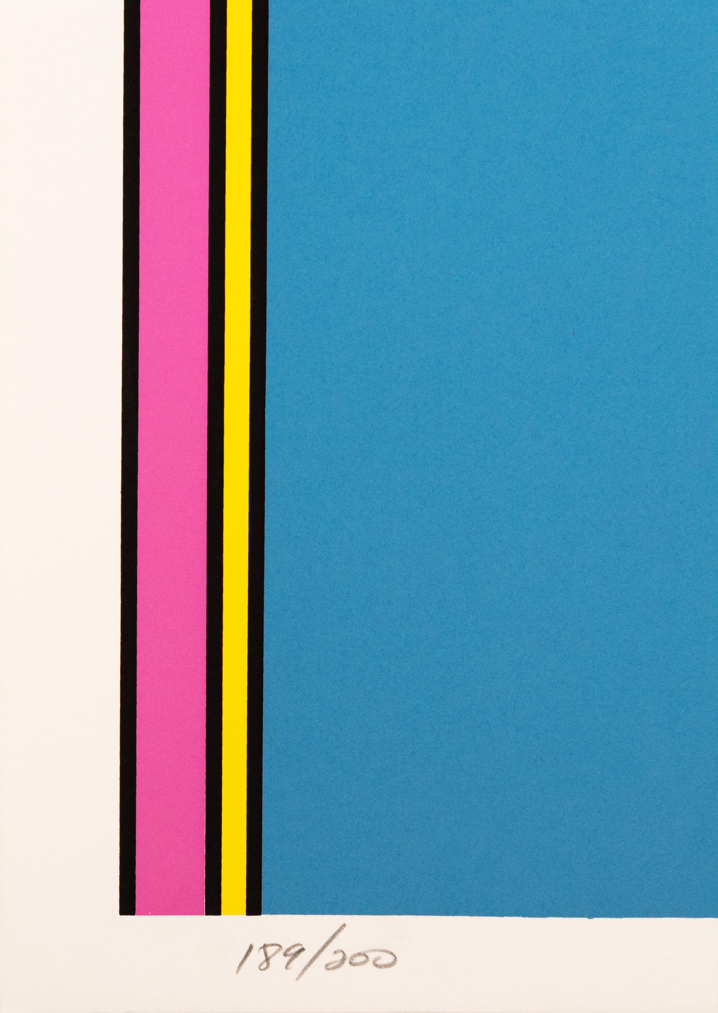 American Nicholas Krushenick Tailgate Signed Pop Art Abstraction Silkscreen 189/200 Art For Sale