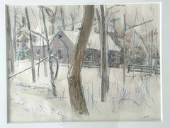 Haus im Schnee (Winterlandschaft)